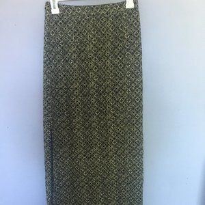 Patterned Maxi Skirt